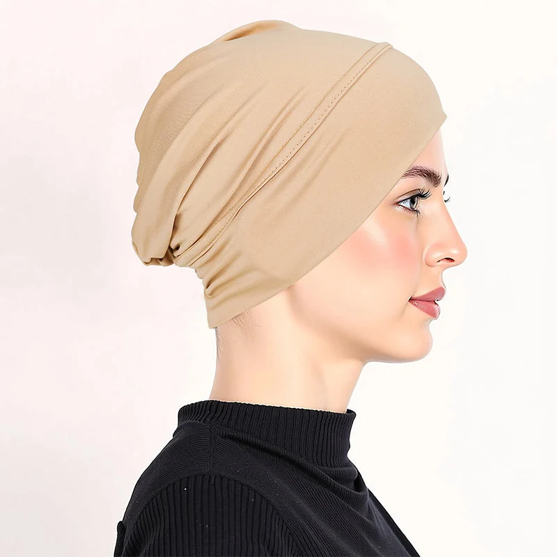 Ashnea | Weiche Stretch-Turbanmütze mit sicherem Halt