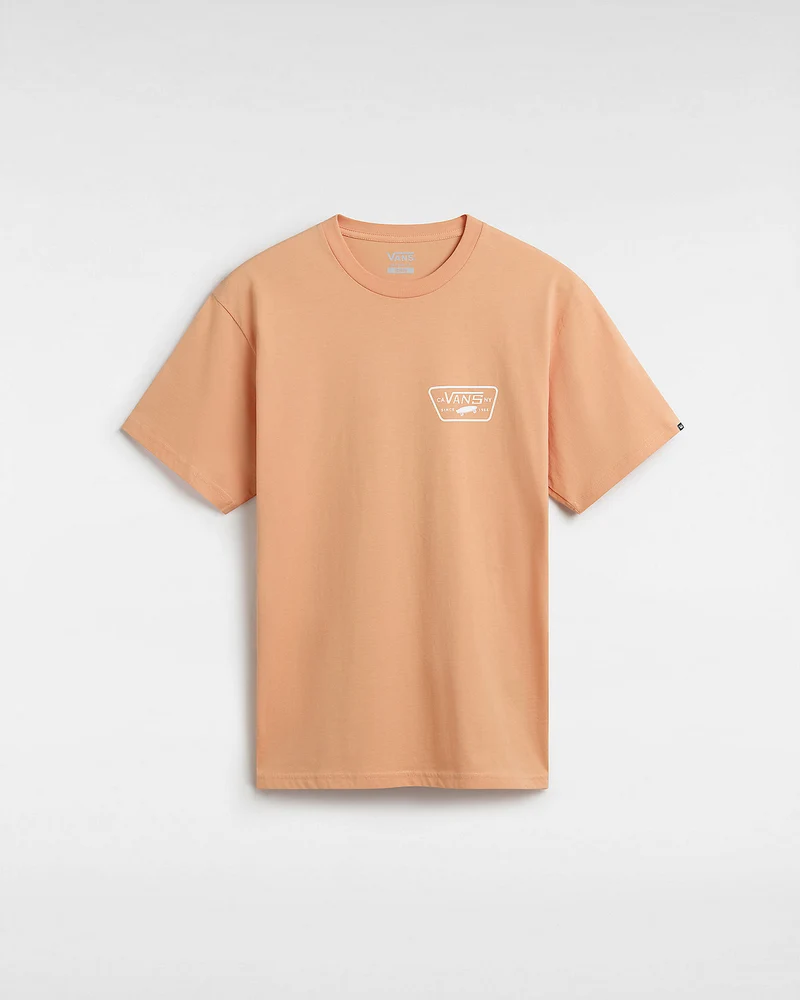 VANS Herren-T-Shirt mit durchgehendem Aufnäher auf der Rückseite – Kupferbraun
