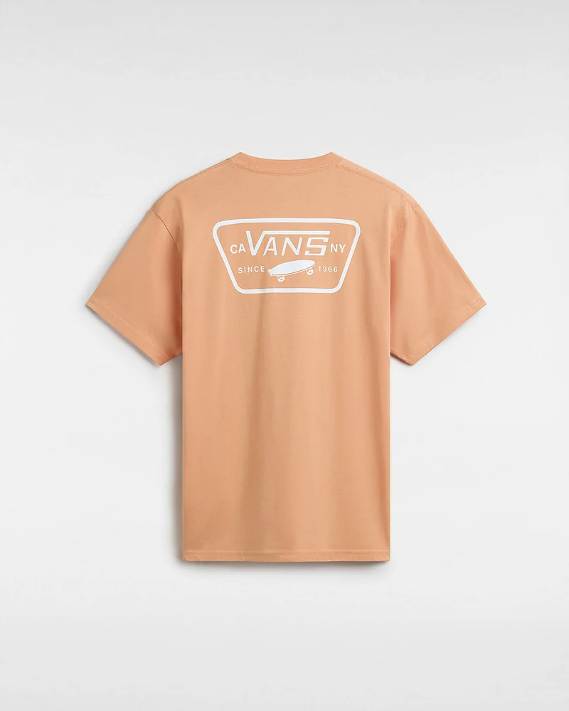 VANS Herren-T-Shirt mit durchgehendem Aufnäher auf der Rückseite – Kupferbraun