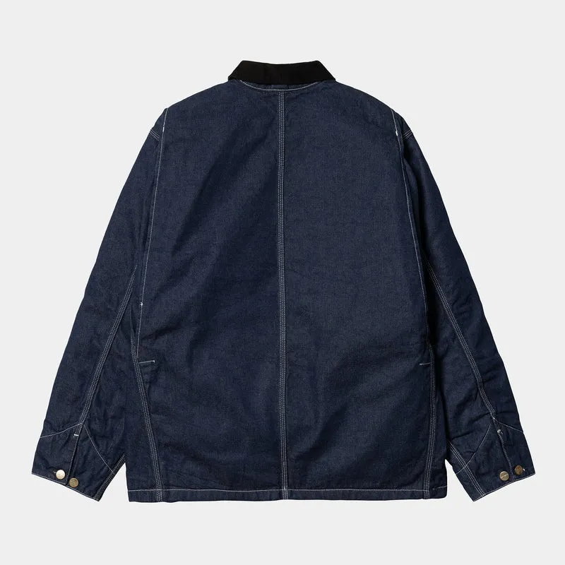 Carhartt WIP Herren OG Chore One Wash Jacke - Blau / Schwarz