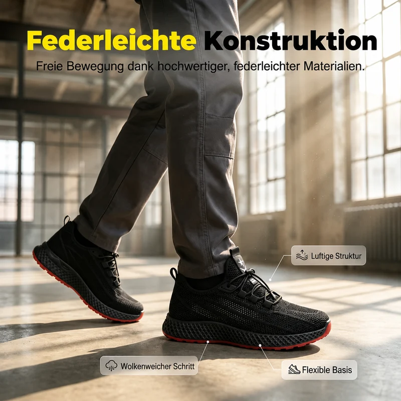 Danielo | Bequeme Herren-Sneaker mit luftiger Strickstruktur