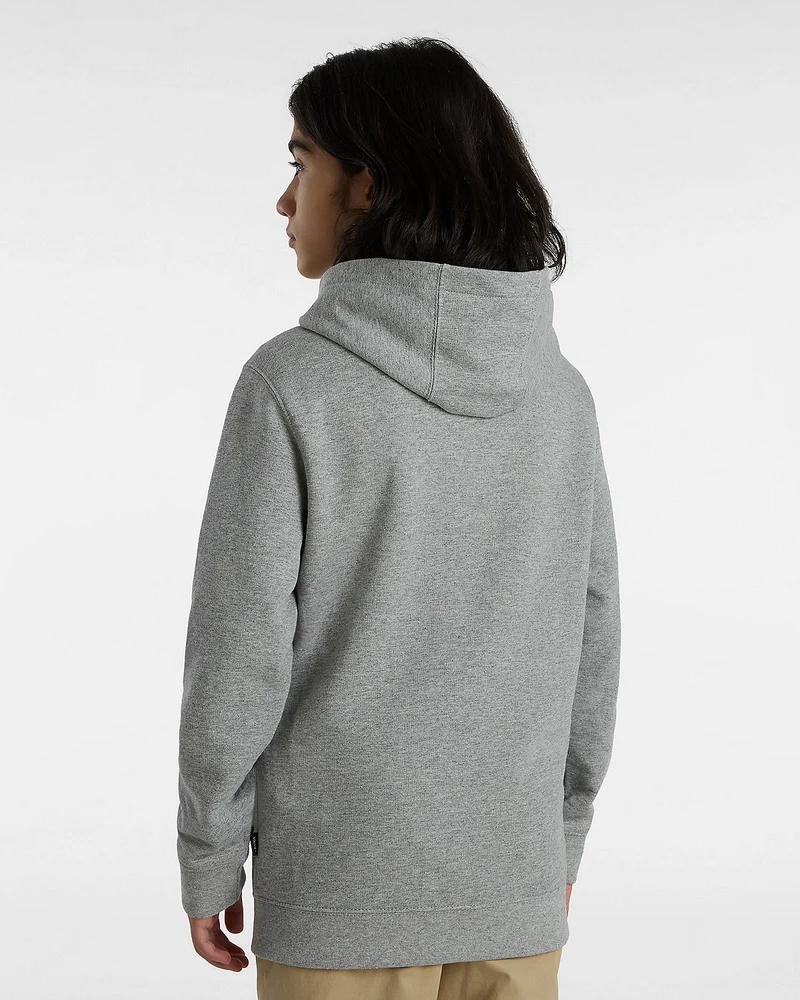 VANS Klassischer Kapuzenpullover für Kinder mit Reißverschluss vorne – Cement Heather