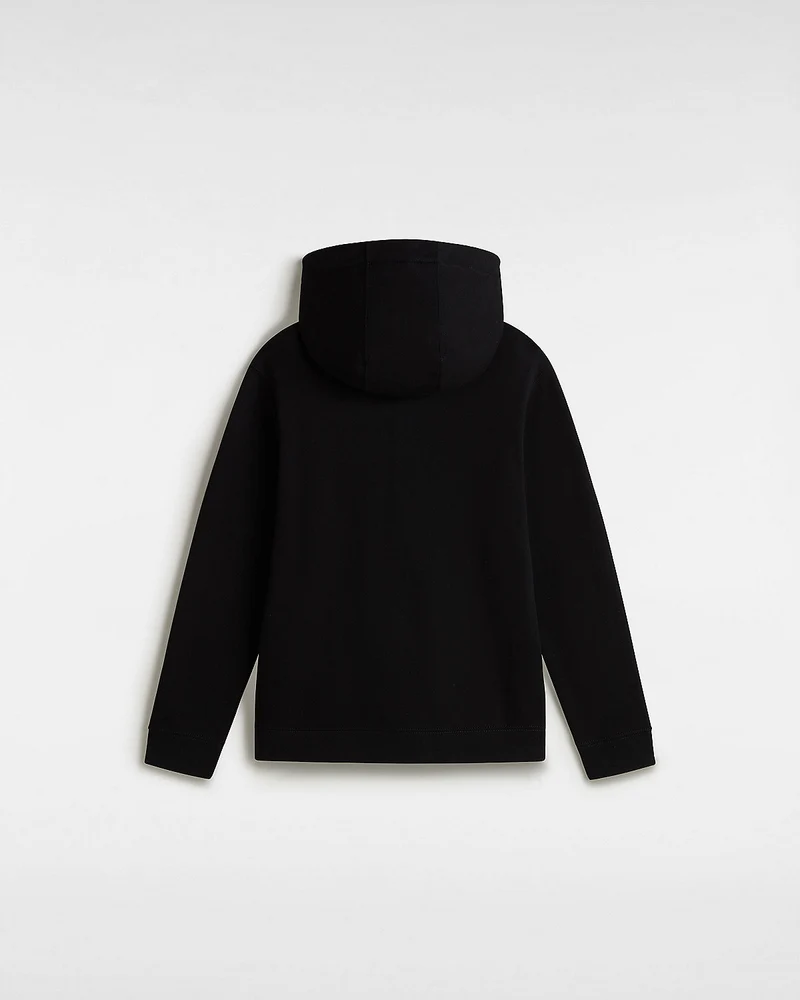 VANS Klassischer Kinder-Kapuzenpullover mit Reißverschluss vorne – Schwarz