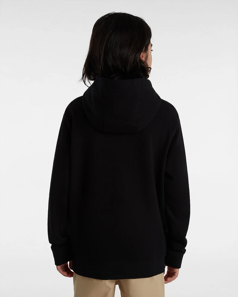 VANS Klassischer Kinder-Kapuzenpullover mit Reißverschluss vorne – Schwarz