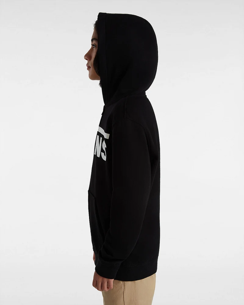 VANS Klassischer Kinder-Kapuzenpullover mit Reißverschluss vorne – Schwarz