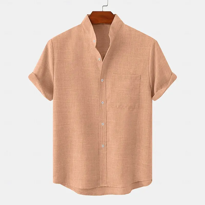 Lorion | Lässiges Button-down-Hemd mit weicher Struktur