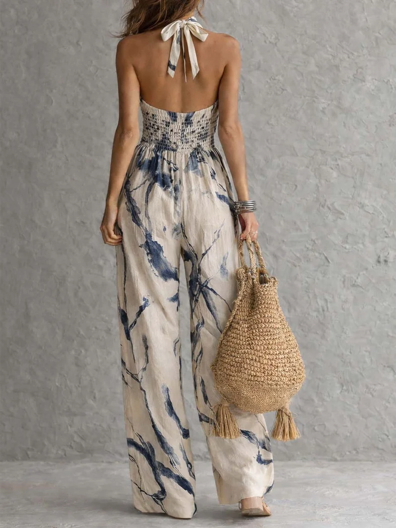 Bellamira | Bauchschmeichelnder Jumpsuit mit weitem Bein