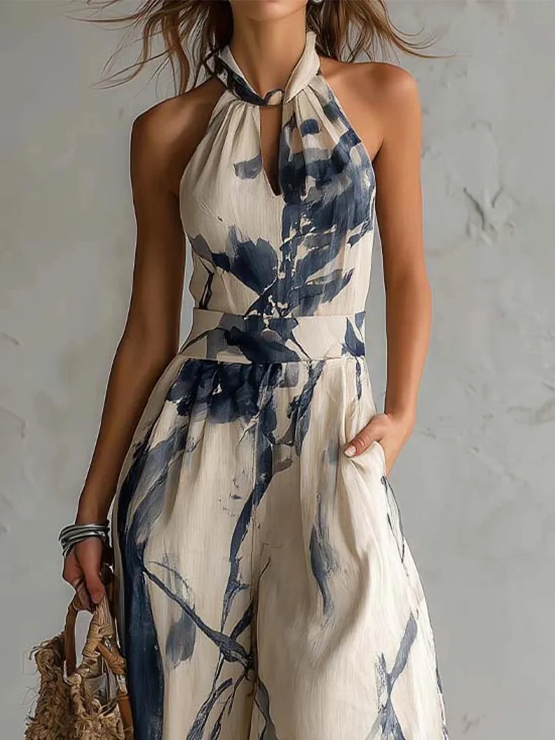 Bellamira | Bauchschmeichelnder Jumpsuit mit weitem Bein