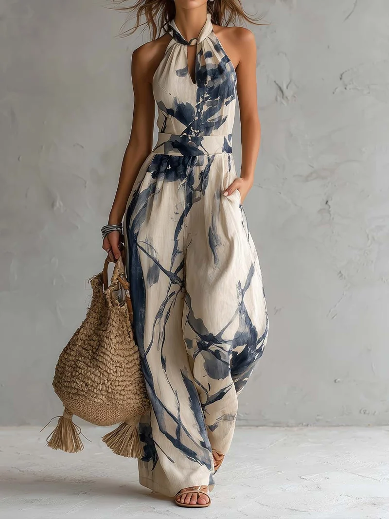 Bellamira | Bauchschmeichelnder Jumpsuit mit weitem Bein