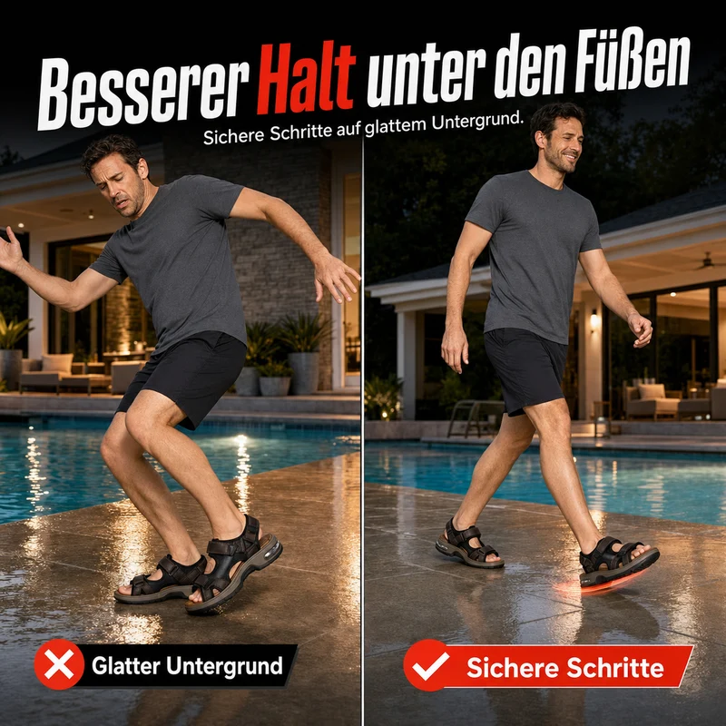 Freiderik | Bequeme Herren-Sandalen mit verstellbaren Riemen