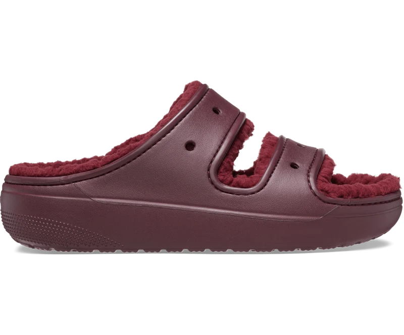 Crocs Unisex Klassische Cozzzy Sandale - Dunkle Kirsche