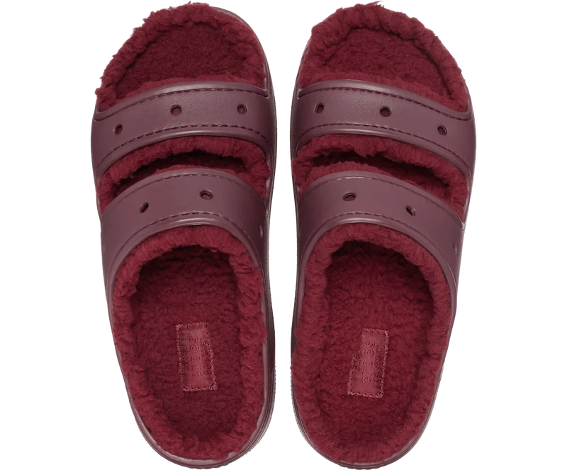 Crocs Unisex Klassische Cozzzy Sandale - Dunkle Kirsche