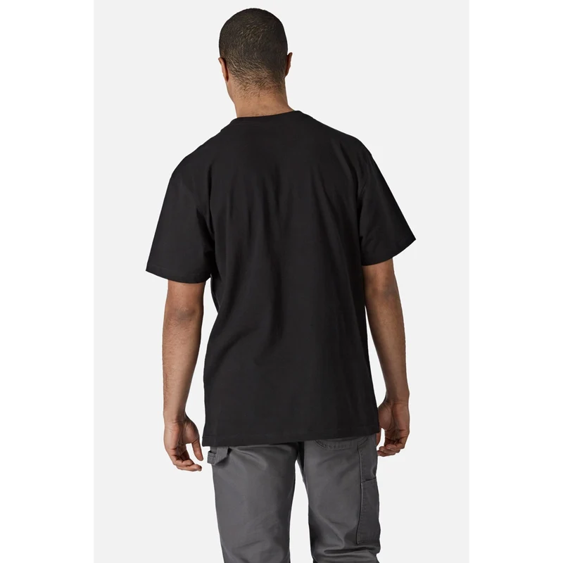 Dickies Kurzärmliges Herren-T-Shirt aus Baumwolle – Schwarz