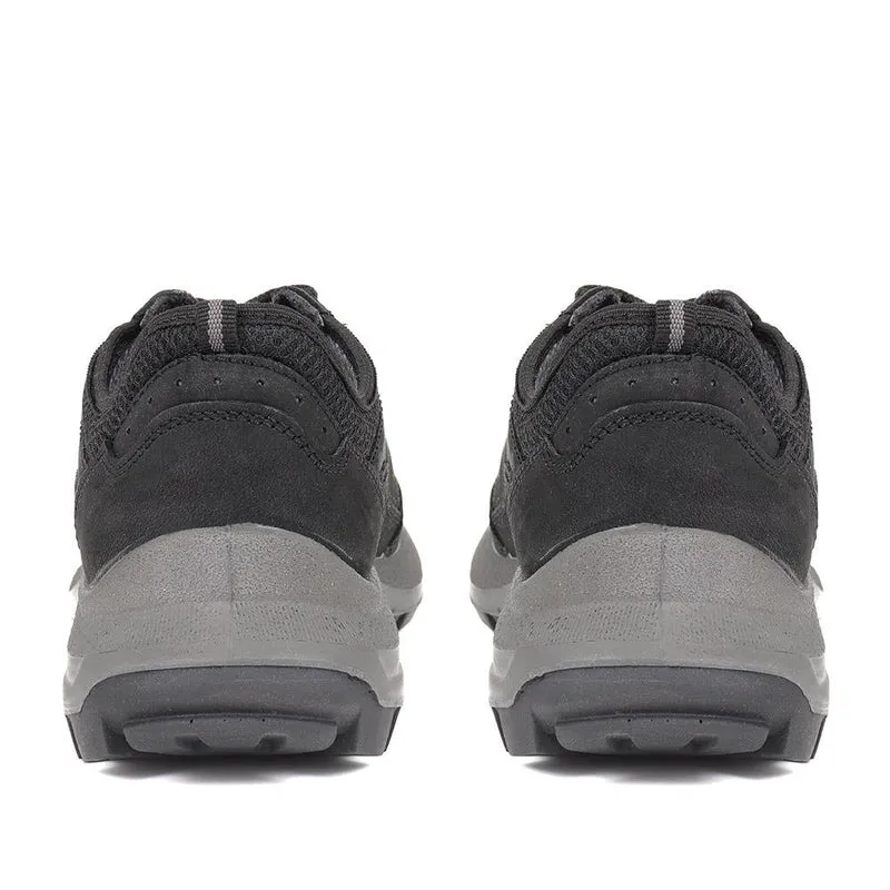 Outdoor Leather Lace-Up Shoes - DDIN37021 / 324 115 - Black
