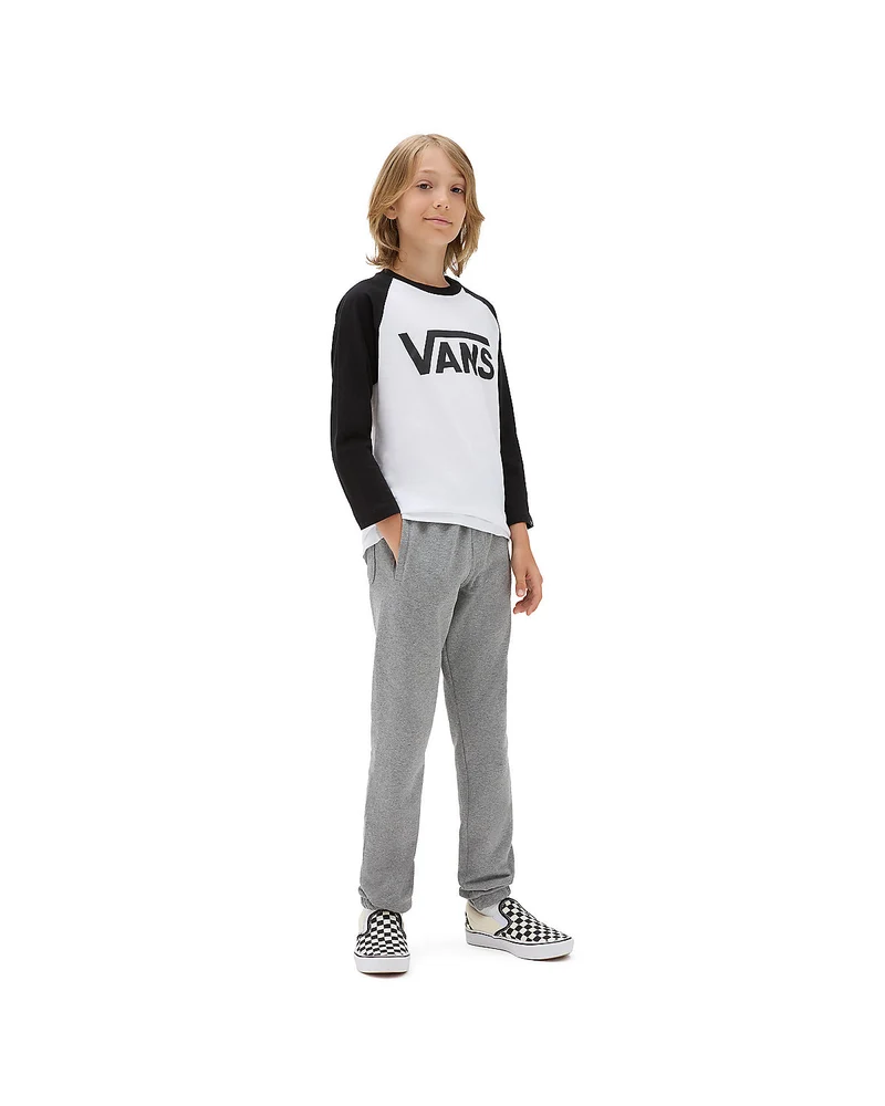 VANS Klassisches Raglan-T-Shirt für Kinder – Weiß / Schwarz
