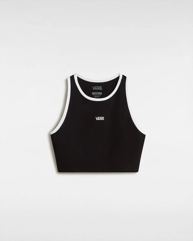 VANS Lang geschnittenes Racerback-Bralette für Damen – Schwarz