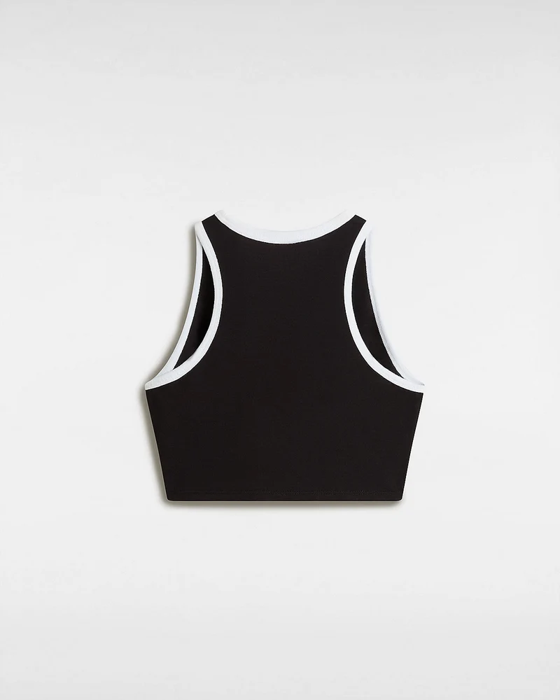 VANS Lang geschnittenes Racerback-Bralette für Damen – Schwarz