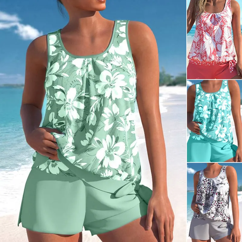 Irishy | Floraler Damen-Badezweiteiler für Strandtage