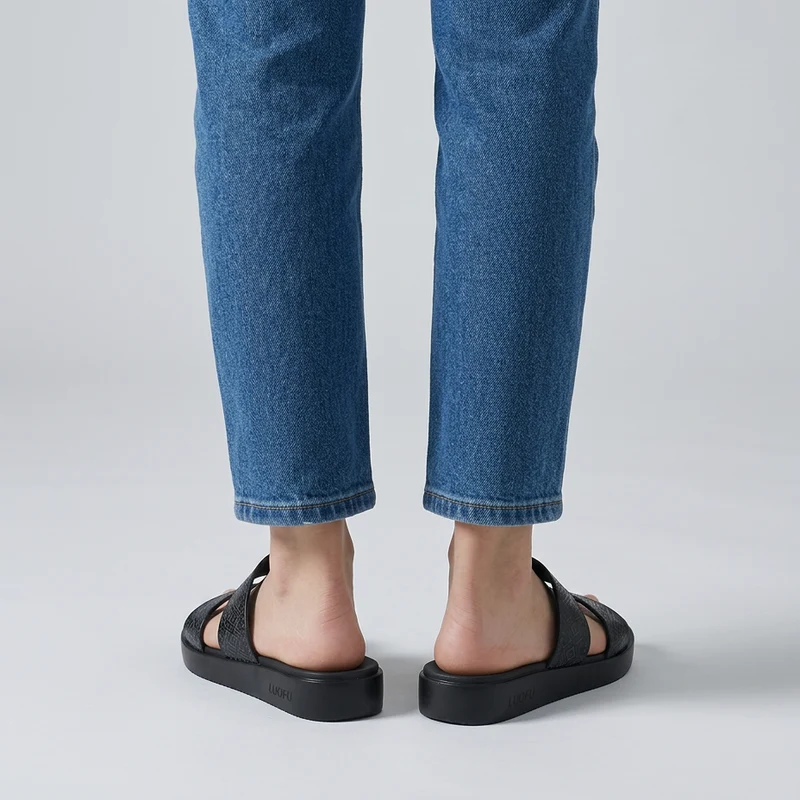 Jhedda | Lässige Doppelriemen-Sandalen mit Komfortsohle