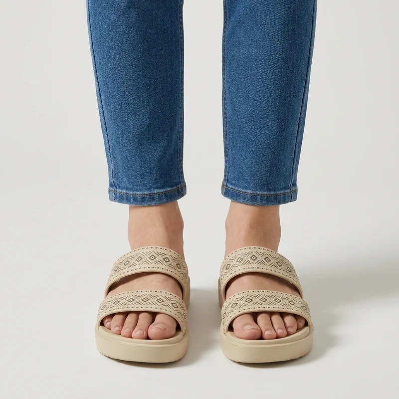Jhedda | Lässige Doppelriemen-Sandalen mit Komfortsohle