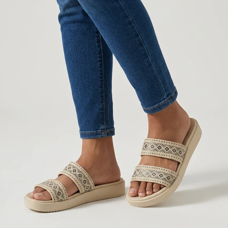 Jhedda | Lässige Doppelriemen-Sandalen mit Komfortsohle