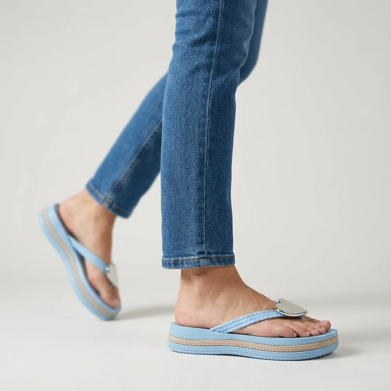Lazzy | Damen-Pantoletten mit Herzdetail
