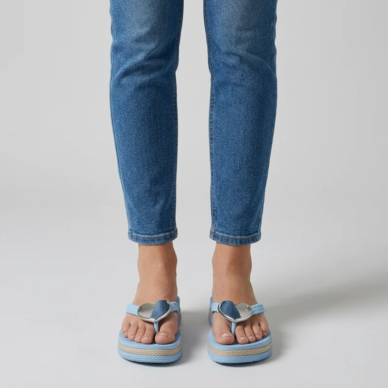 Lazzy | Damen-Pantoletten mit Herzdetail