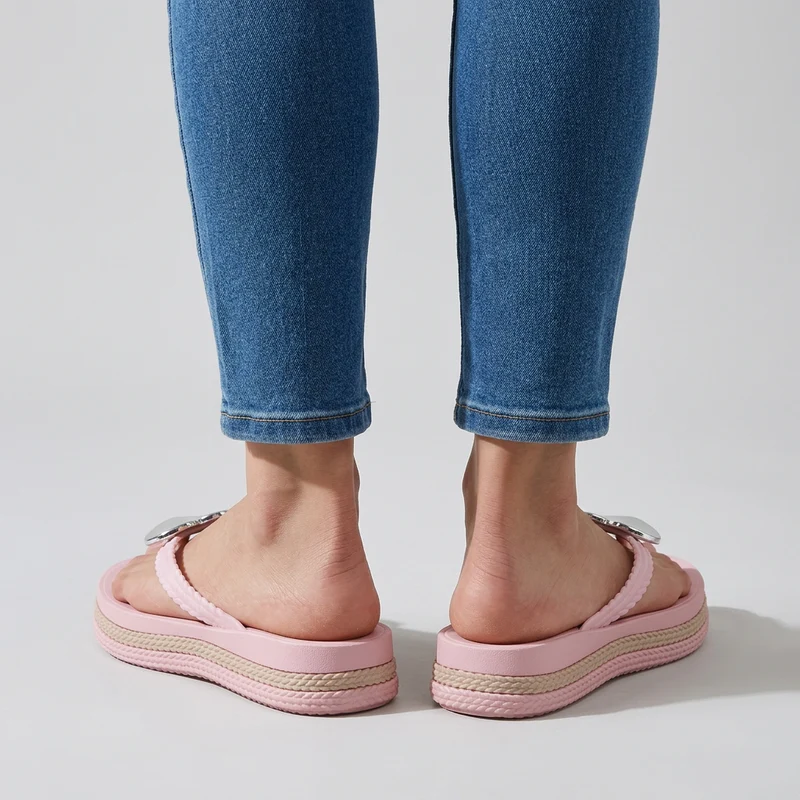 Lazzy | Damen-Pantoletten mit Herzdetail