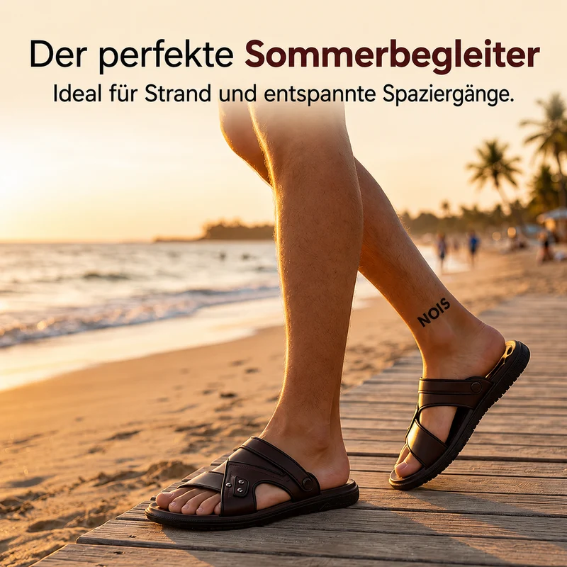 Ralf | Rutschfeste Herren-Sandalen mit flexiblem Fersenriemen