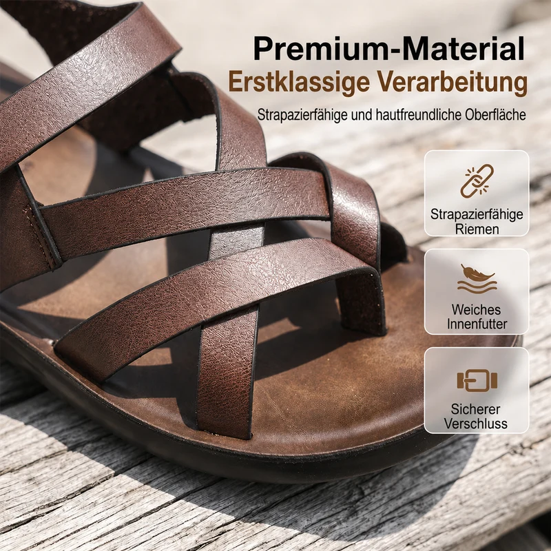 Henrick | Bequeme Herren-Sandalen für Alltag und Urlaub