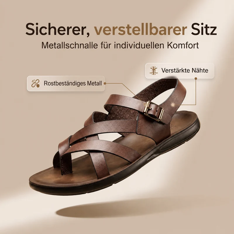 Henrick | Bequeme Herren-Sandalen für Alltag und Urlaub