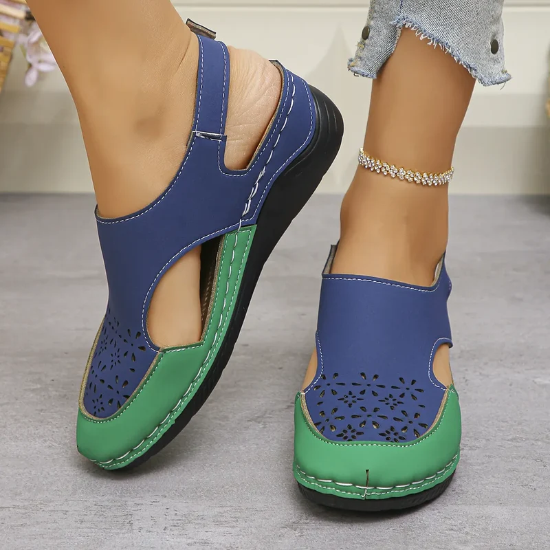 Ayiella | Weiche Keilsandalen mit verstellbarem Riemen