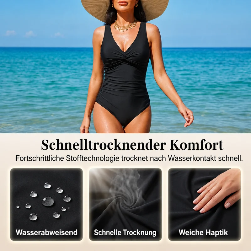 Zemrah | Formender Badeanzug mit geraffter Passform