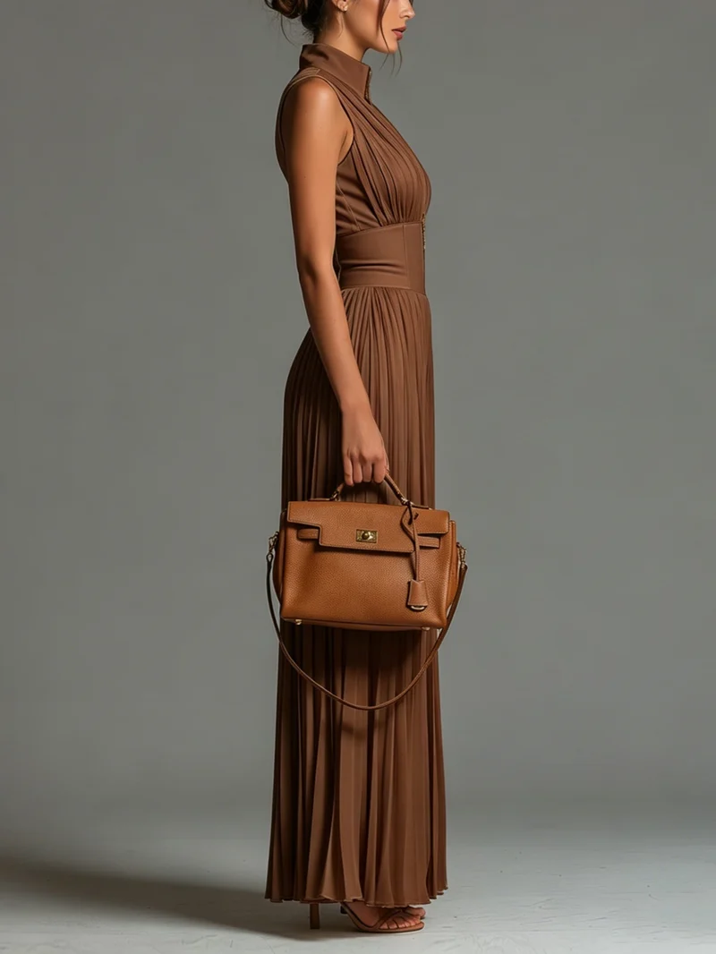 Laudia | Femininer Chiffon-Jumpsuit mit Reißverschluss