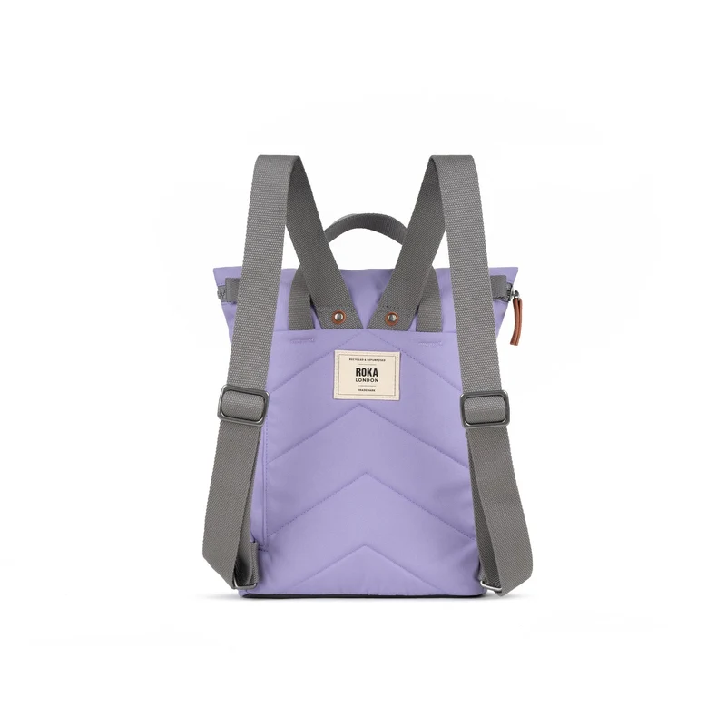 ROKA Finchley Eine kleine, lavendelfarbene Tasche aus recyceltem Canvas