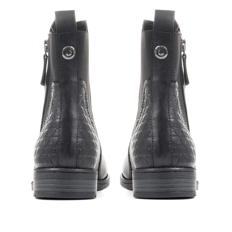 Ronja Leather Chelsea Boots - BUG36515 / 322 889 - Black