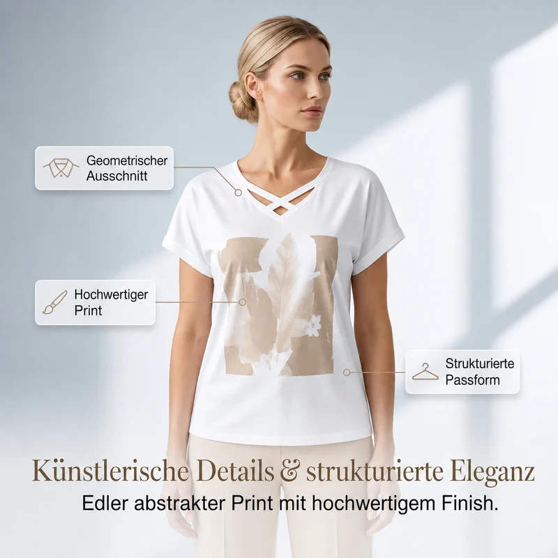 Lorevina | Stilvolles Set mit V-Ausschnitt-Top und Caprihose