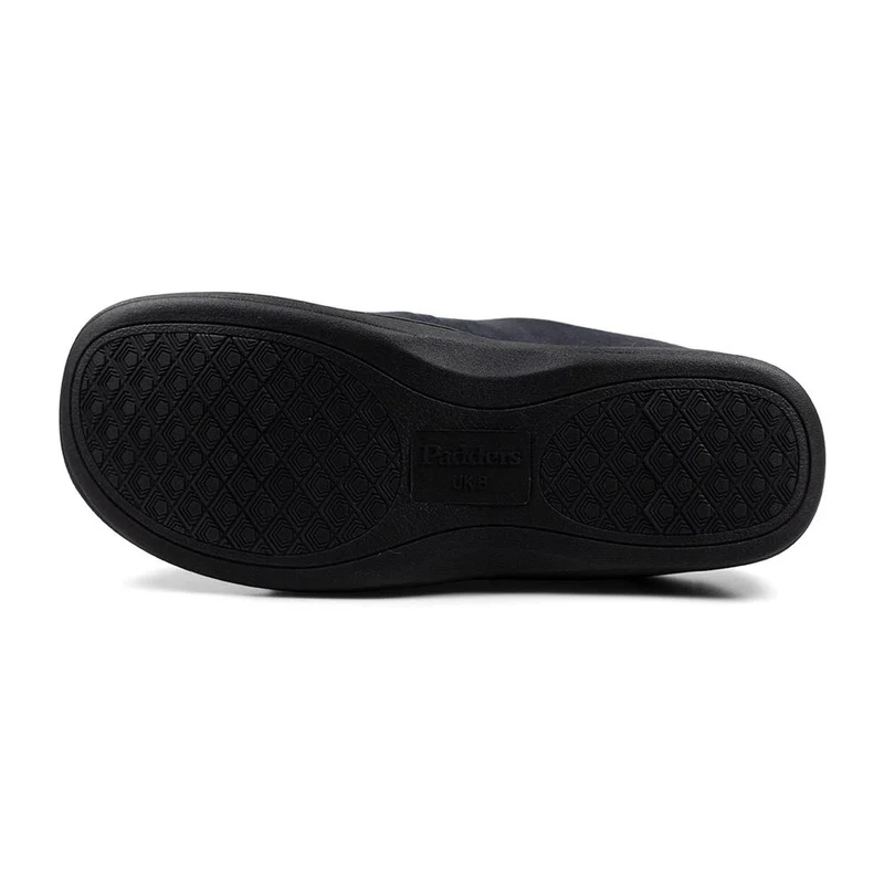 Padders Mens Slippers G Fit Side Stitched Washable - TOM - Tom / null - Navy Combi