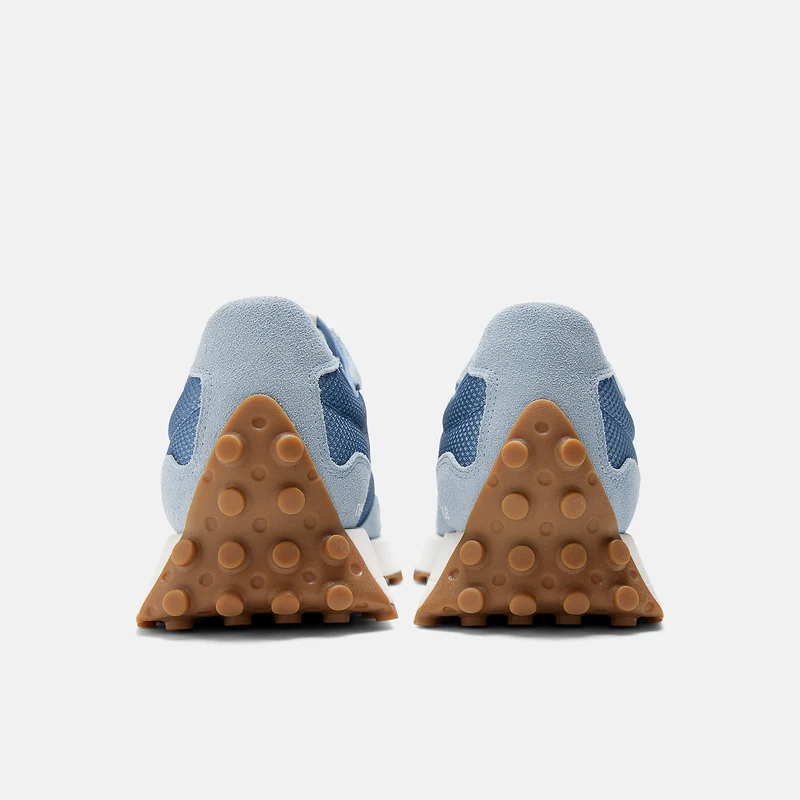 New Balance Unisex 327 Fashion Sneakers - Helles Arktisgrau / Quecksilberblau