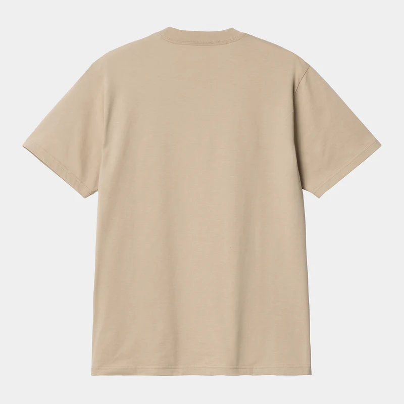 Carhartt WIP Kurzärmliges Bio-T-Shirt mit Dandelion-Schriftzug für Herren – Wall