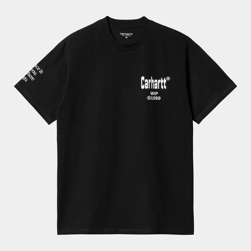 Carhartt WIP Kurzärmliges Home-T-Shirt aus Bio-Baumwolle für Herren - Schwarz