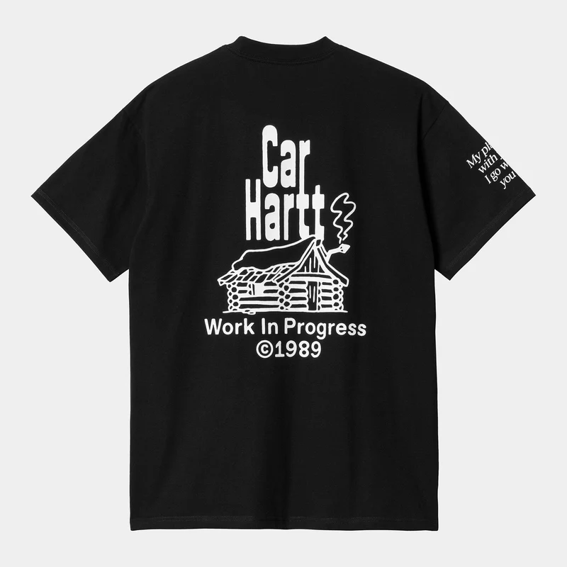 Carhartt WIP Kurzärmliges Home-T-Shirt aus Bio-Baumwolle für Herren - Schwarz