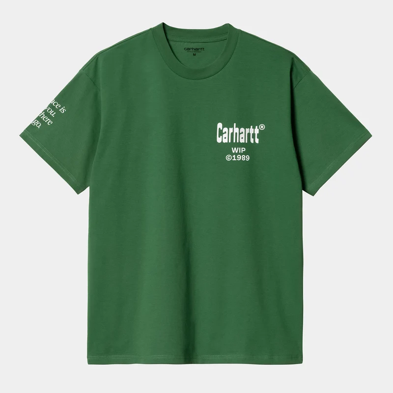 Carhartt WIP Kurzärmliges Bio-T-Shirt für Herren Home – Aspen Green