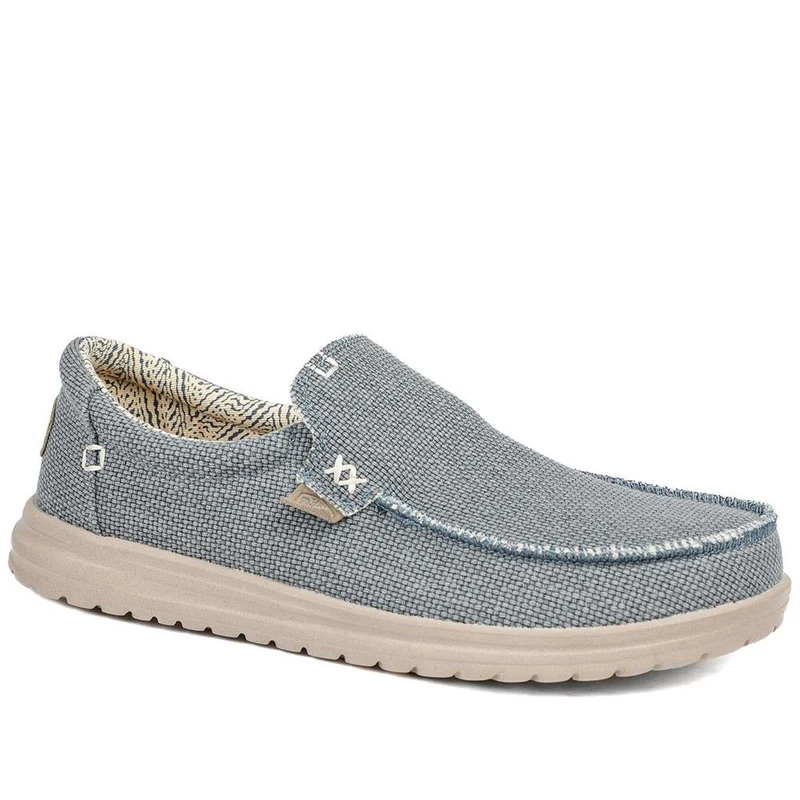 HeyDude Mikka Braided Textile Loafers - GARD43502 / 329 355 - Navy