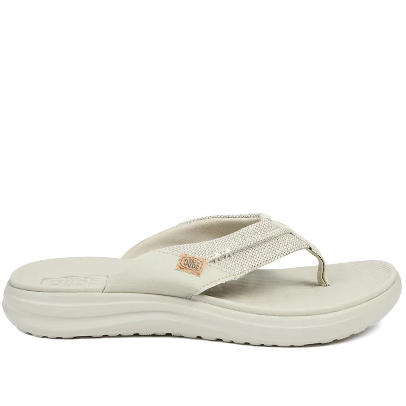 HeyDude Finn Flip Braided Flip Flops - GARD43500 / 329 353 - Beige