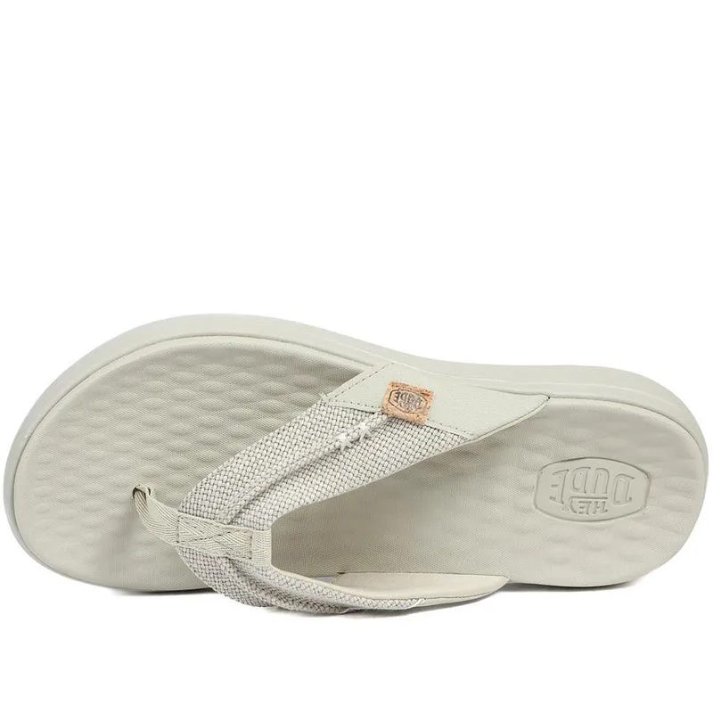 HeyDude Finn Flip Braided Flip Flops - GARD43500 / 329 353 - Beige