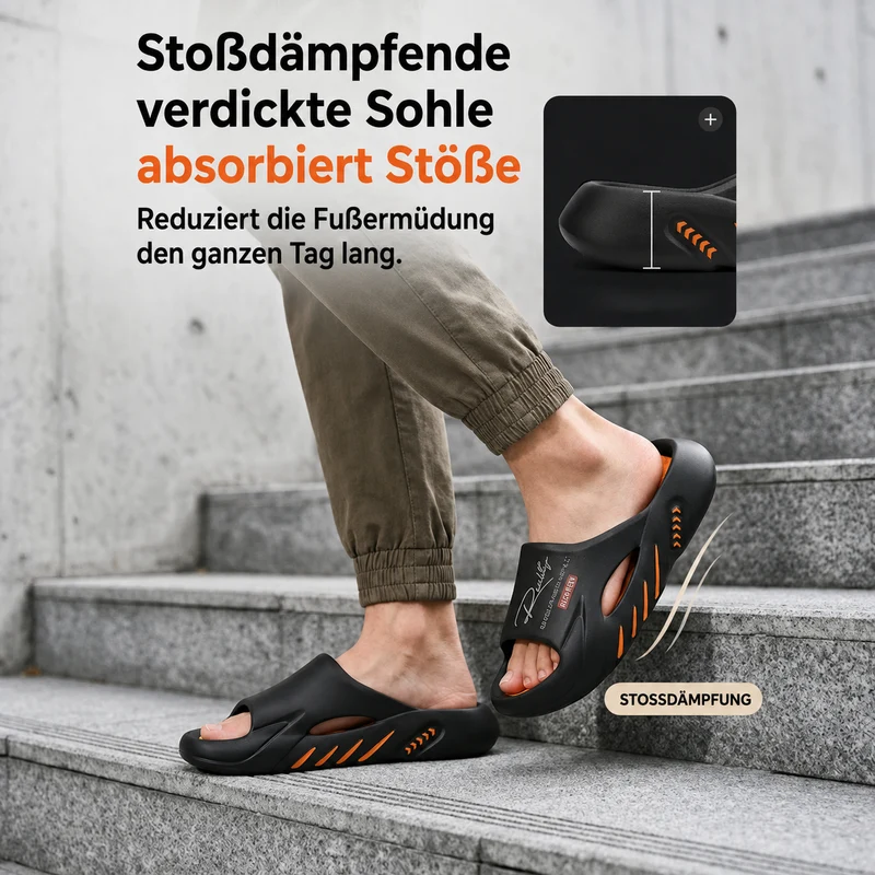 Roliano | Komfort-Sandalen mit stoßdämpfender Sohle