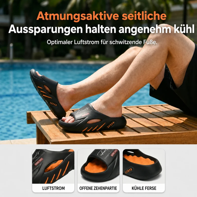 Roliano | Komfort-Sandalen mit stoßdämpfender Sohle