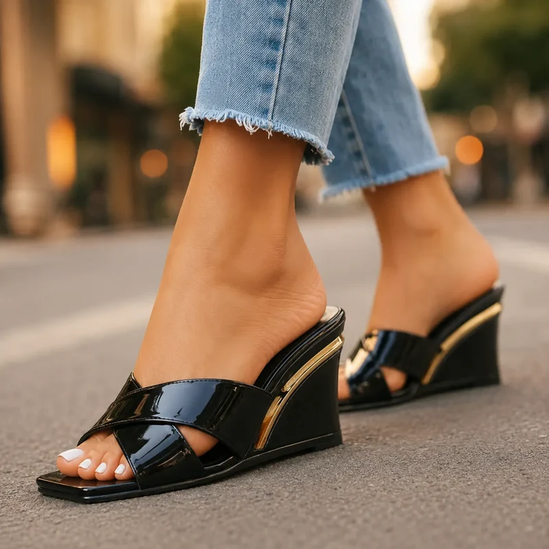 Mondella | Schicke Damen-Sandalen mit Reptil-Print