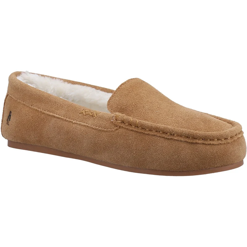 Hush Puppies Damen Annie Mocassin Slipper – Hellbraun